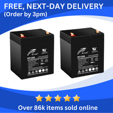 2 x 12V 5AH Razor CRAZY CART -